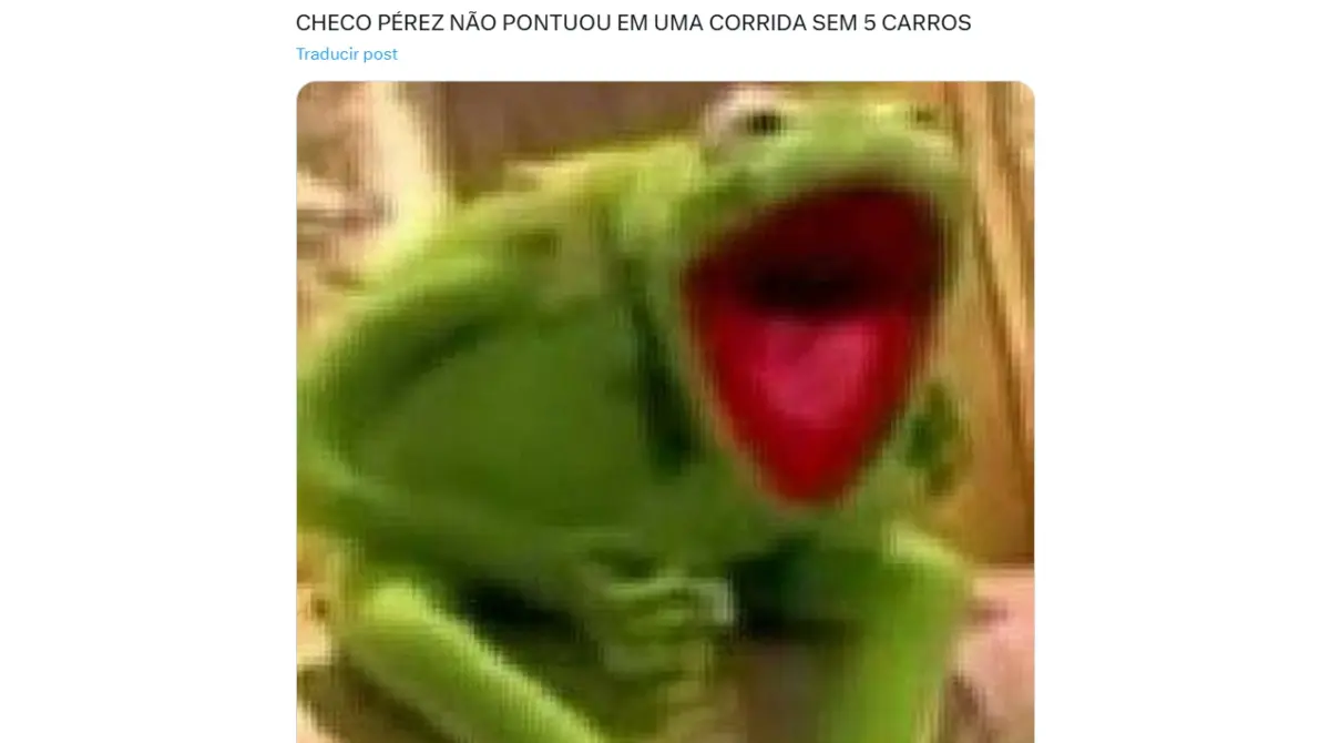 Las burlas y memes contra Checo Pérez no se hicieron esperar.