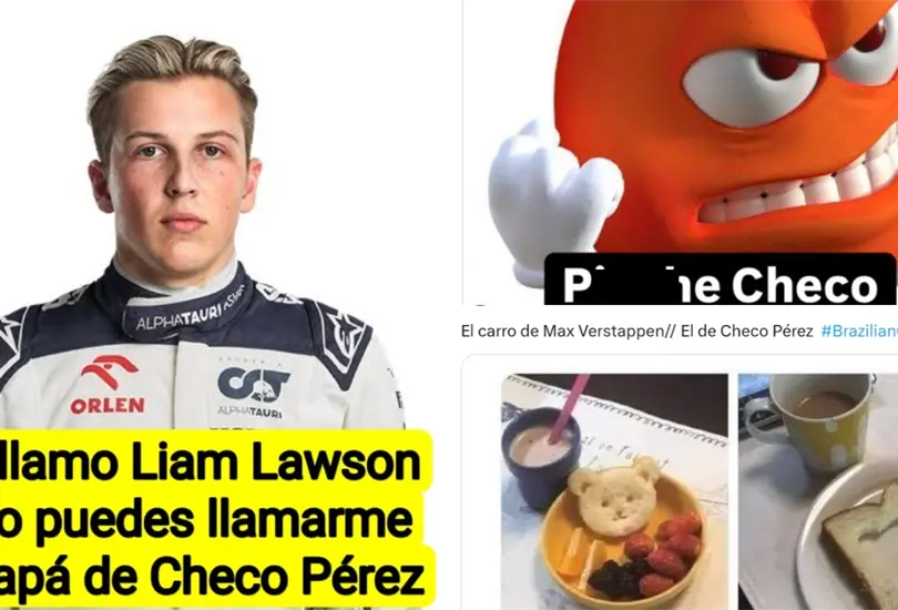 Checo P&eacute;rez fue v&iacute;ctima de varias burlas y memes tras el GP de Brasil.