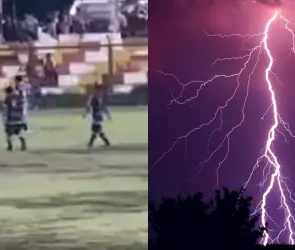 Futbolista muere de manera trágica tras ser impactado por un rayo (VIDEO)