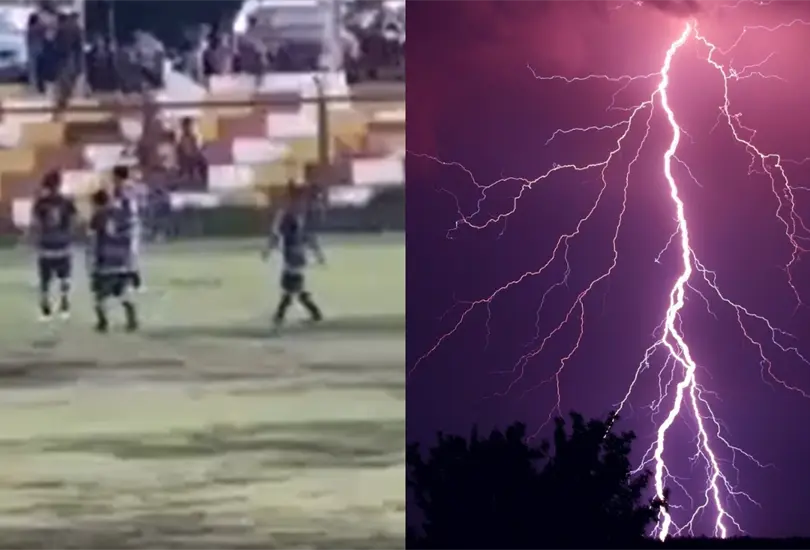 Un futbolista murió tras ser impactado por un rayo. Un futbolista murió tras ser impactado por un rayo.