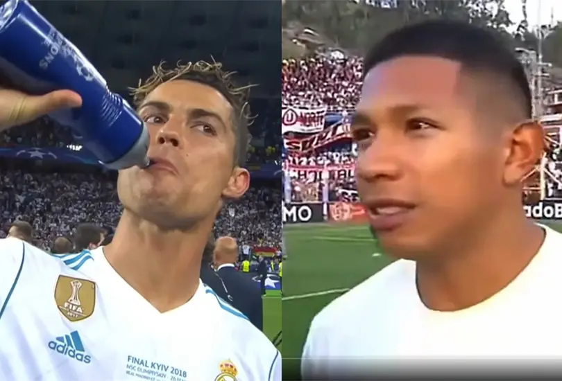 Edison Flores se inspiró en Cristiano Ronaldo. Edison Flores se inspiró en Cristiano Ronaldo.