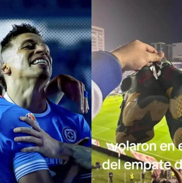 Aficionado de Cruz Azul avienta sus tenis tras empate vs Tigres