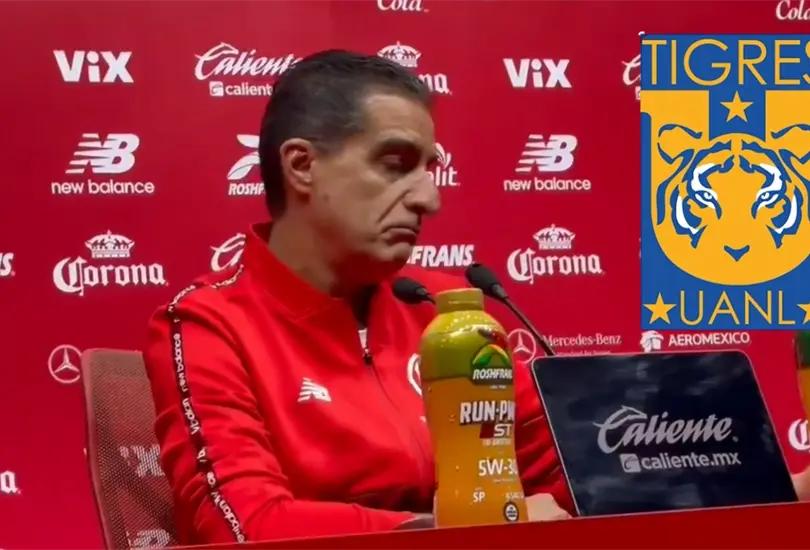 El director t&eacute;cnico de Toluca hace menos a Tigres