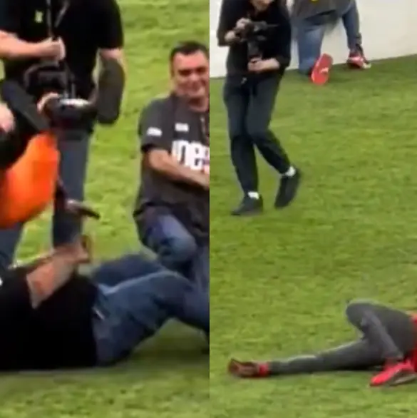 Luchadores golpean a aficionados de Chivas en el Akron (VIDEO)