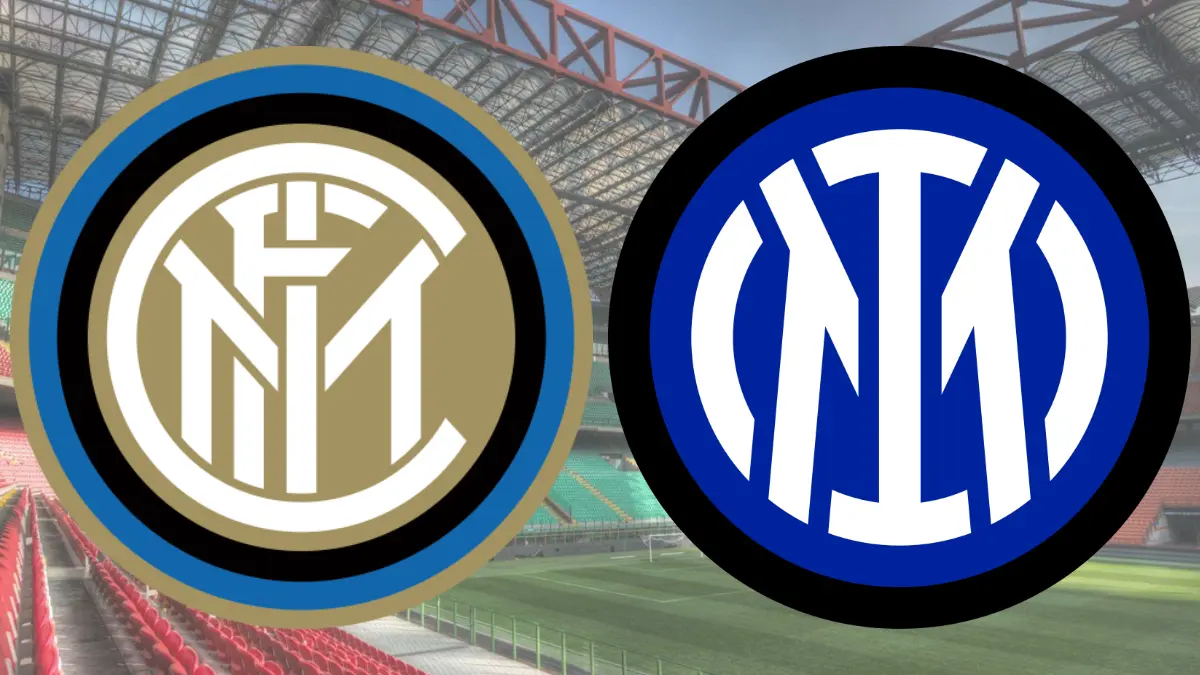 El conjunto Nerazzurri simplificó su escudo en 2021, además de cambiarle los colores.