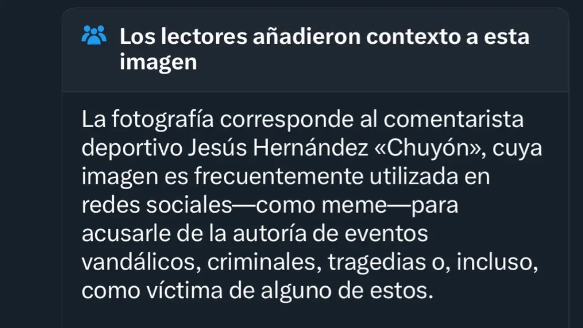 Aunque las 'notas de la comunidad' se han hecho más habituales, todavía no erradican las fake news en contra del también apodado 'Chuyazo'.