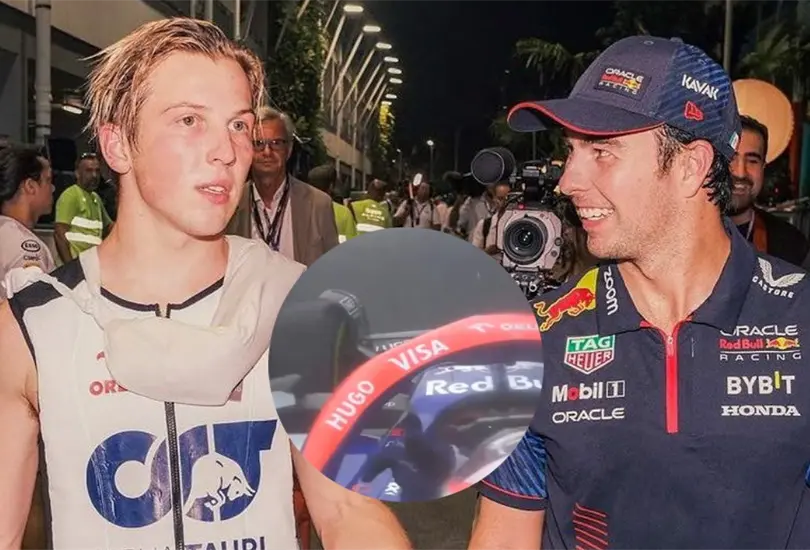 Liam Lawson revela qu&eacute; pas&oacute; con su insulto a Checo P&eacute;rez.