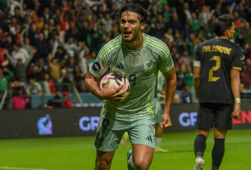 Raúl Jiménez celebra su gol ante la Selección de Honduras en el Estadio Nemesio Diez. Raúl Jiménez celebra su gol ante la Selección de Honduras en el Estadio Nemesio Diez.