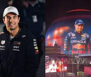 La Esfera de Las Vegas se burla de la eliminación de Checo Pérez