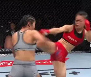 El brutal nocaut de Ming Shi en la UFC; su rival fue directo al hospital