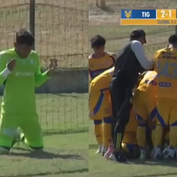 Portero de Tigres se entera de la muerte de su padre en pleno partido