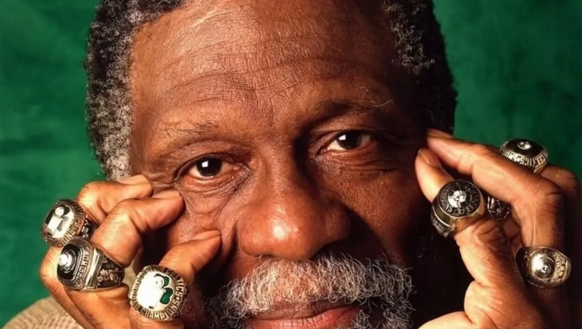  Bill Russell es el jugador con más campeonatos de la NBA, con un total de 11 anillos 