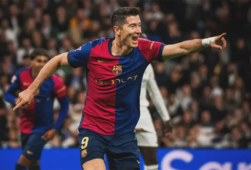Actualmente Robert Lewandowski es el m&aacute;ximo goleador de la liga espa&ntilde;ola con 15 balones al fondo de las redes