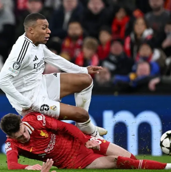 Exhiben a Mbappé completamente ido en el Real Madrid vs Liverpool (VIDEO)