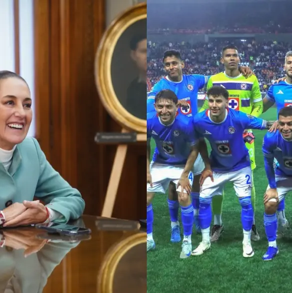 Claudia Sheinbaum pide a Cruz Azul construir su estadio en la CDMX