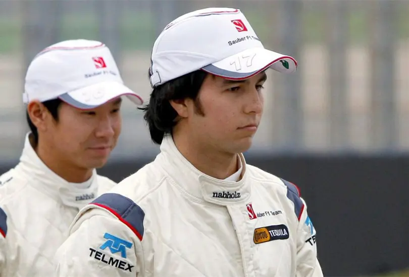 Sergio Perez y Kamui Kobayashi Sergio Perez y Kamui Kobayashi