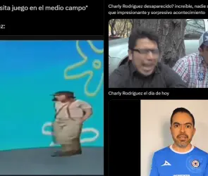 Charly Rodríguez es víctima de memes por desaparecer con Cruz Azul