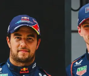 Max Verstappen defiende a Checo Pérez de las críticas con Red Bull