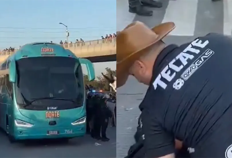 El autobús del América atropelló a un aficionado de Rayados. El autobús del América atropelló a un aficionado de Rayados.