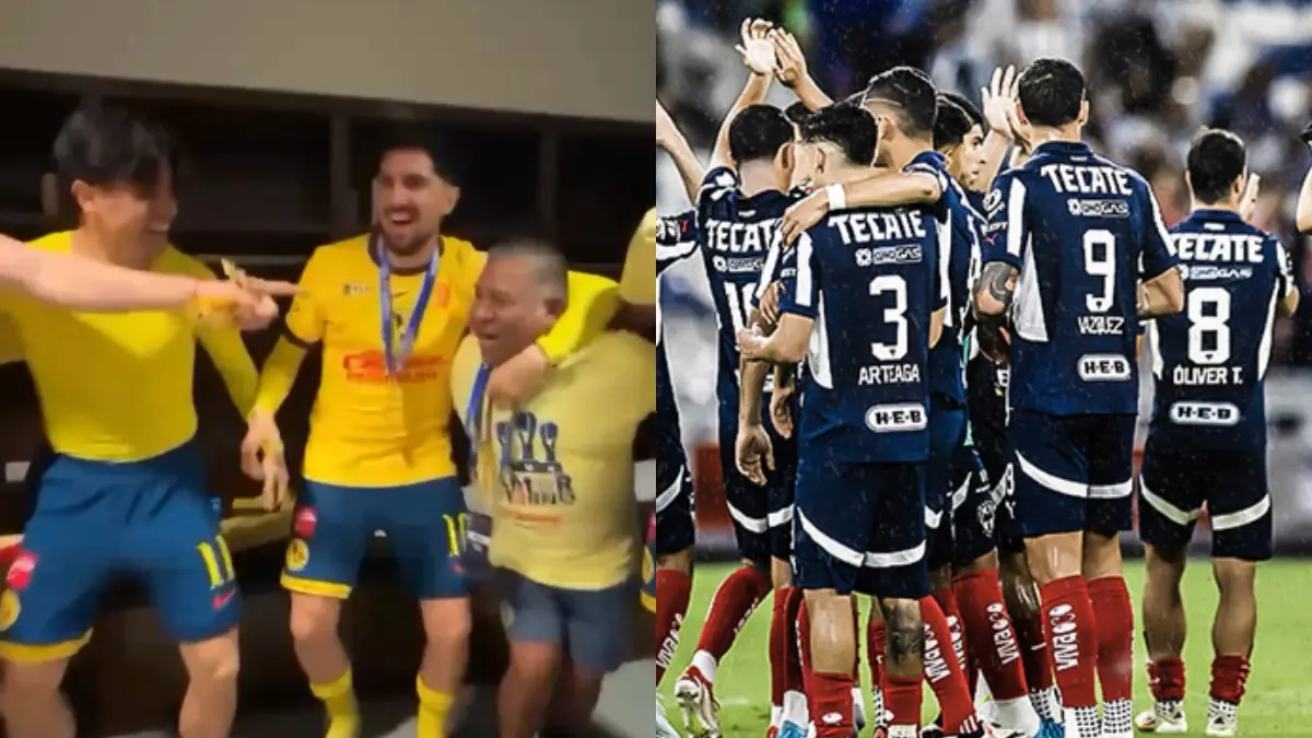  Un futbolista de Rayados celebró el título del América. 