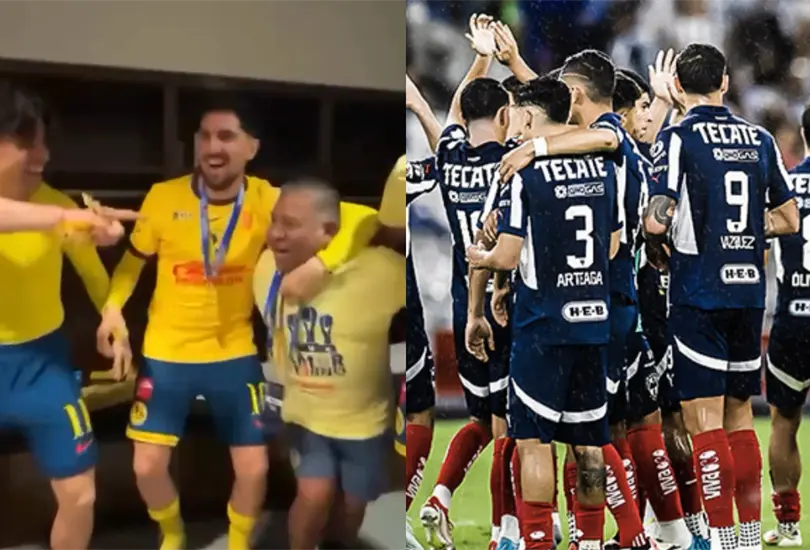 Un futbolista de Rayados celebr&oacute; el t&iacute;tulo del Am&eacute;rica.