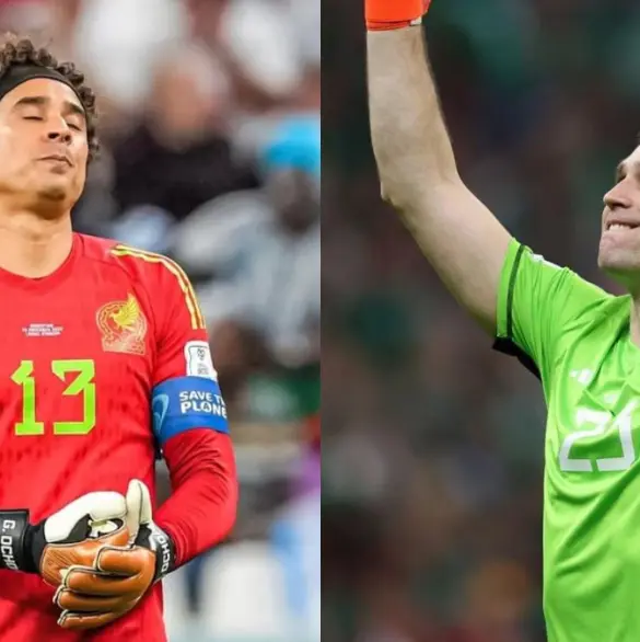 La burla del Dibu Martínez a Guillermo Ochoa (VIDEO)