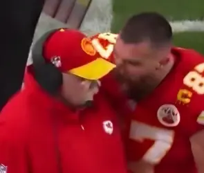 Super Bowl LVIII: Redes explotan vs Travis Kelce por agredir a su coach, ¡aguas, Taylor!
