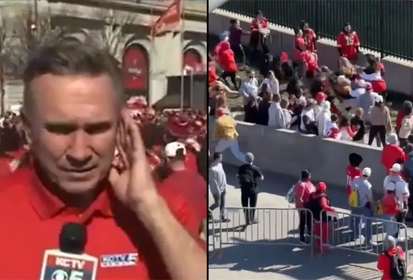 El tiroteo en el desfile de Kansas City qued&oacute; retratado en video.