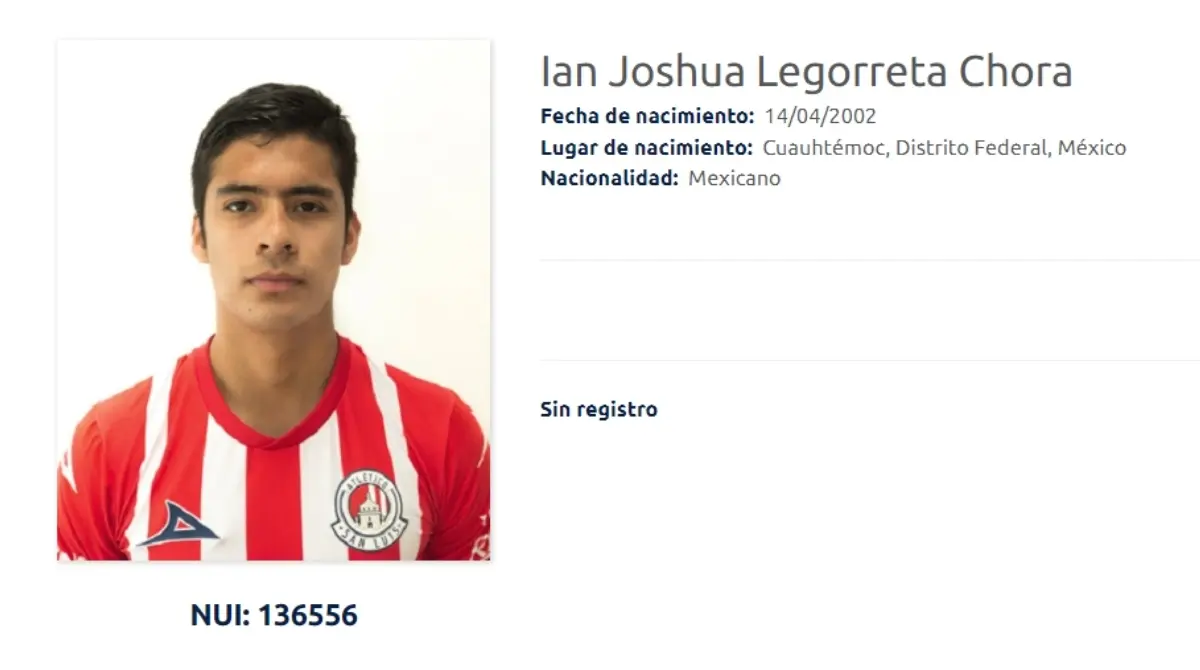 En abril de 2021, el futbolista nacido en la Ciudad de México murió en un terrible accidente automovilístico cuando representaba al Atlético de San Luis.