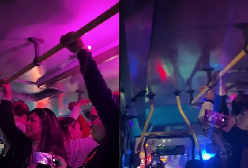 Las canciones m&aacute;s ic&oacute;nicas de Karol G tronaron en la bocina de esta combi.