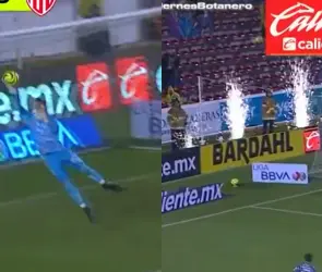 "El wey de la pirotecnia" del Querétaro vs Necaxa se lleva los memes por no hacer bien su trabajo