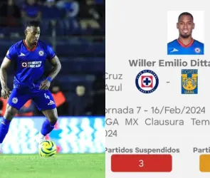 Afición de Cruz Azul explota por "exagerada" sanción a Willer Ditta, ¿y Siboldi?