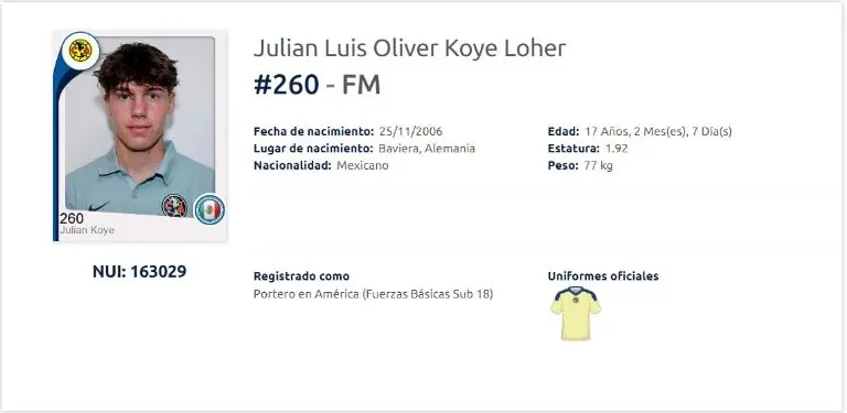 El registro de Koye está listo. (Screenshot)