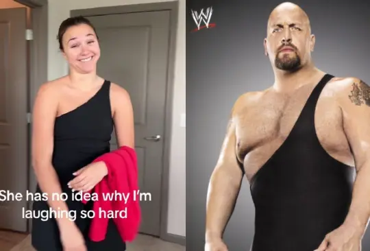 Esta chica y Big Show parecían dos gotas de agua.