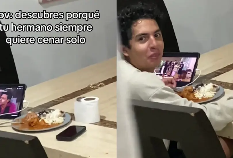 El chico fue captado con las manos en la masa mientras disfrutaba de la telenovela. El chico fue captado con las manos en la masa mientras disfrutaba de la telenovela.