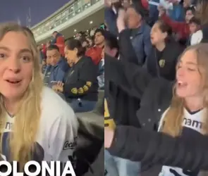 Aficionada polaca se enamora de Pumas y el Olímpico Universitario (VIDEO)