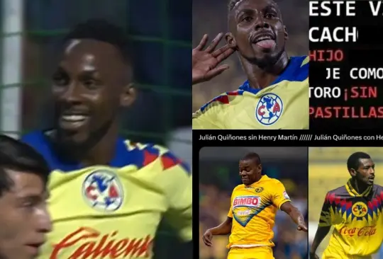 Julián Quiñones ha metido cuatro goles en el América vs Cruz Azul, aunque tres de ellos le fueron anulados de manera controversial, pero justa.