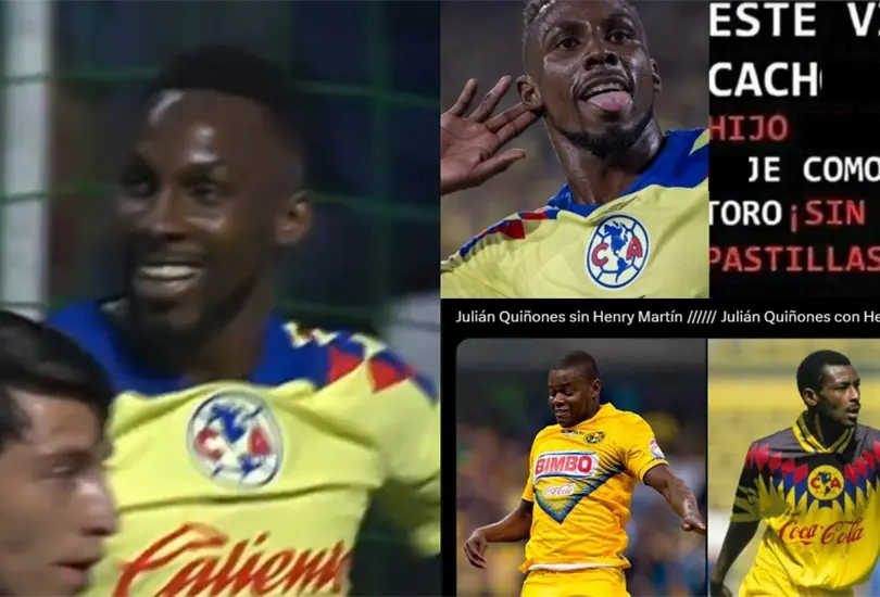Juli&aacute;n Qui&ntilde;ones ha metido cuatro goles en el Am&eacute;rica vs Cruz Azul, aunque tres de ellos le fueron anulados de manera controversial, pero justa.