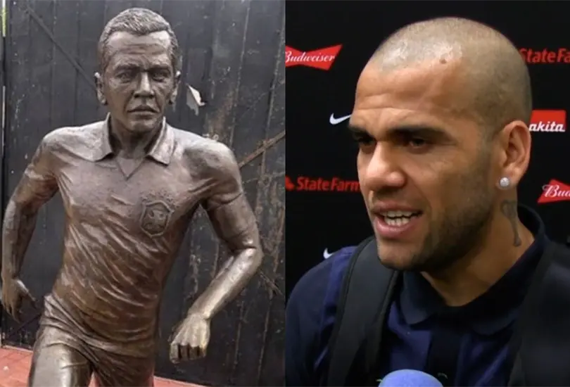 Una estatua de Dani Alves ser&aacute; removida.