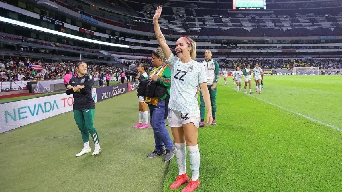 Fue apenas en 2023 que la jugadora hizo su debut con la Selección Mexicana y lo hizo en la cancha del estadio Azteca.