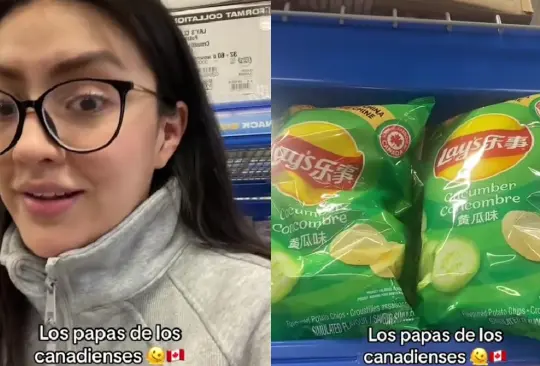 La chica mostró la diferencia que existe entre las papas mexicanas y las de el país en el que vive.