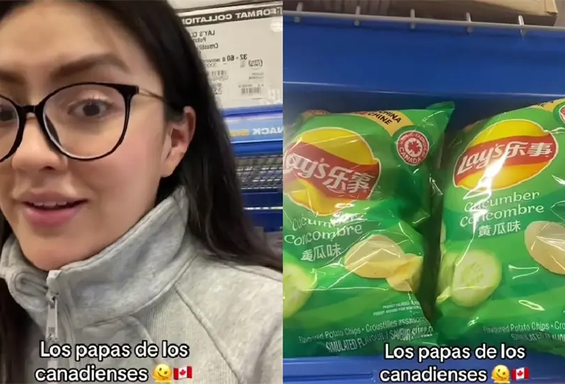 La chica mostr&oacute; la diferencia que existe entre las papas mexicanas y las de el pa&iacute;s en el que vive.