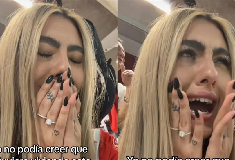 La aficionada no tard&oacute; en volverse viral por la emoci&oacute;n que expres&oacute; en el momento de ver a su &iacute;dolo.