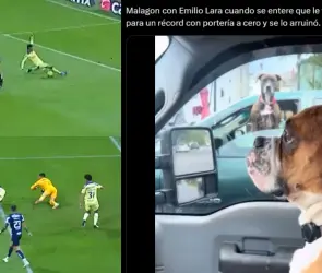 Emilio Lara se lleva los memes tras arruinar récord de Luis Malagón con América
