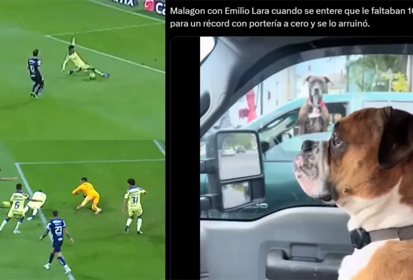 Emilio Lara impidi&oacute; que Luis &Aacute;ngel Malag&oacute;n hiciera historia con Am&eacute;rica, esto tras quedarse a 10 minutos del r&eacute;cord de mayor cantidad de minutos sin recibir gol.