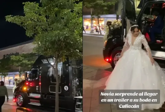 La novia lleg&oacute; en un medio de transporte muy particular.