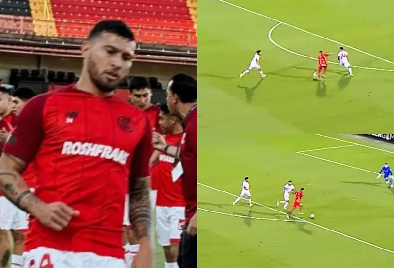 Juan Escobar tuvo un mal partido con Toluca en Concachampions.