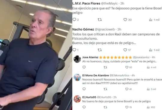 El comentarista deportivo fue víctima de las burlas tras compartir su rutina de ejercicio 