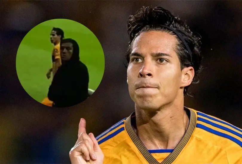 Diego Lainez hizo un gesto pol&eacute;mico en contra de gente del Am&eacute;rica.