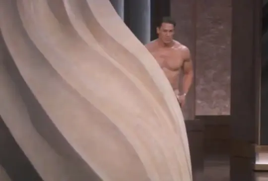 Se reveló cómo se preparó el desnudo de John Cena en los Oscars 2024 Se reveló cómo se preparó el desnudo de John Cena en los Oscars 2024